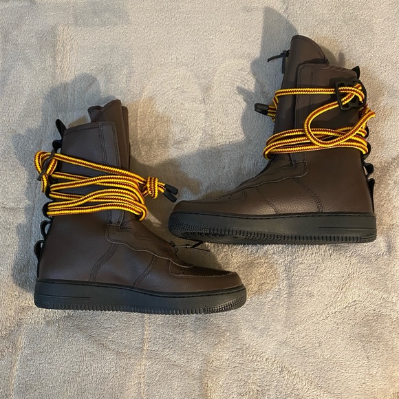 2018 Nike SF AF1 High Top Baroque Brown - Picture 6 of 13